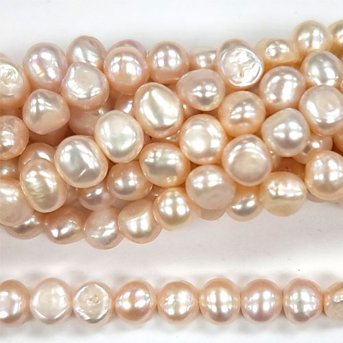 FRESHWATER PEARL SIDED 7.5-8MM NATURAL PEACH